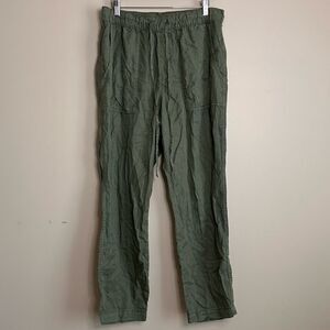 Anthropologie Sanctuary Army Green Casual Straight Drawstring Pants Size Small